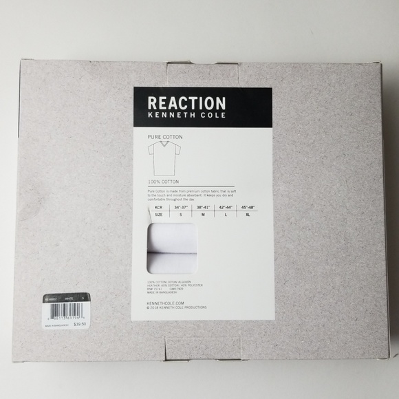 NWT Reaction Kenneth Cole V Neck  Cotton Tshirt - Picture 2 of 4